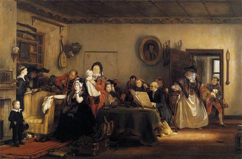 Sir David Wilkie Reading the Will oil painting image